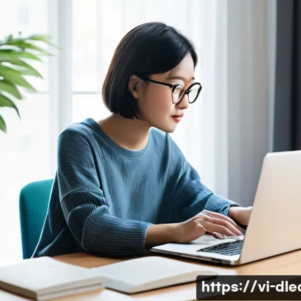 디지털 학습을 통한 직업 훈련 - **Prompt 1: Modern Online Learning Environment**
    A bright and cozy home office setup in a modern...