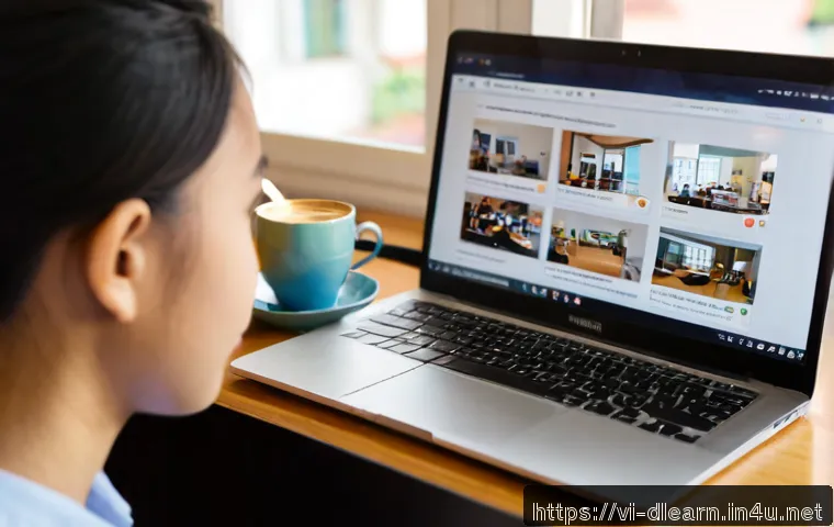 Home 17 온라인 학습 커뮤니티 - Photorealistic Vietnamese university student participating in an online learning community at a tidy...